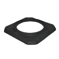 Cone de Sinalização Laranja com Faixa Refletivas e Base em Borracha 3,2kg - Kteli