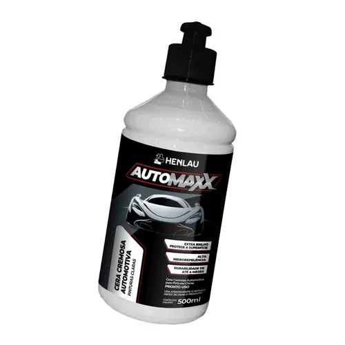 Automaxx Cera Automotiva Cremosa Pinturas Claras  500ML - Henlau
