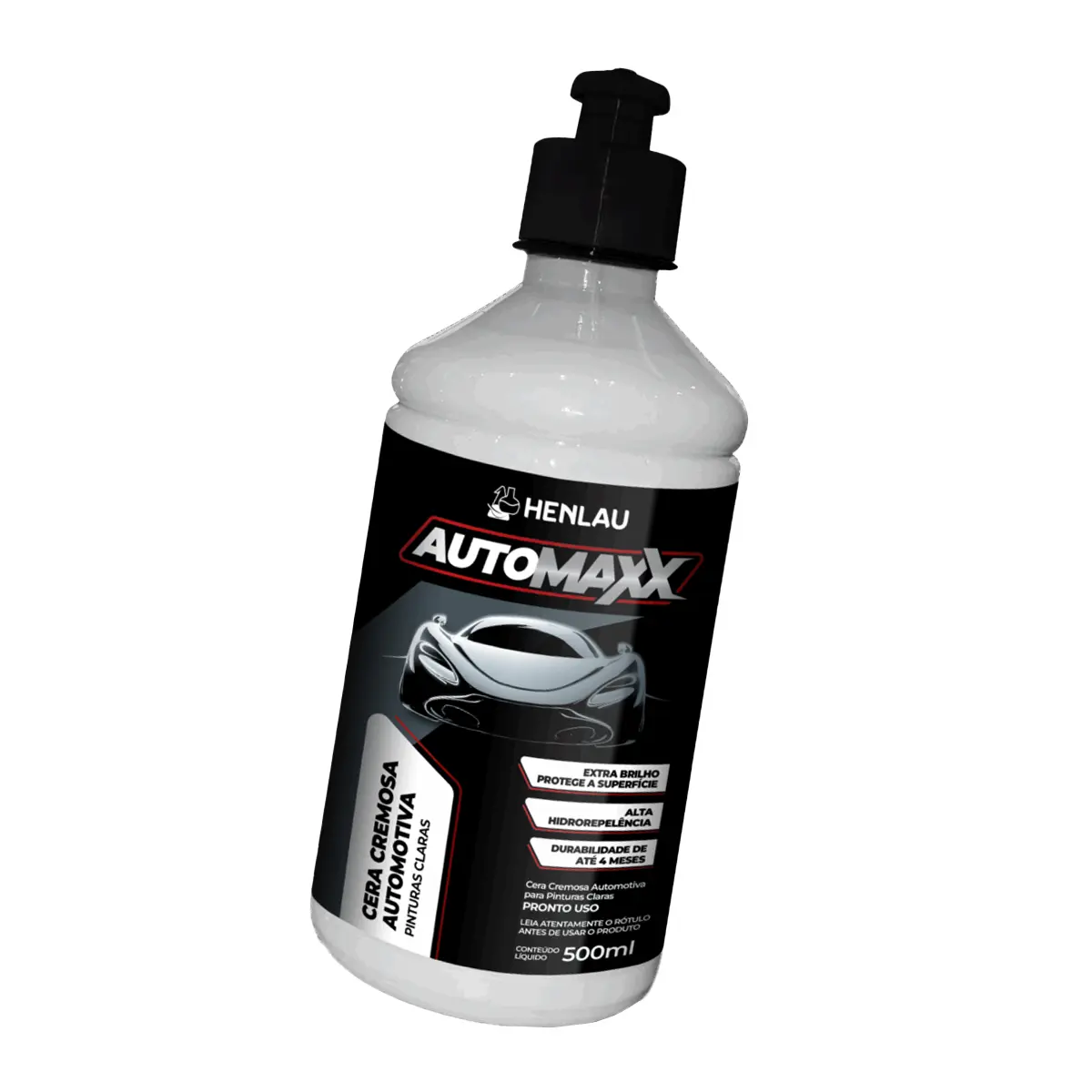 Automaxx Cera Automotiva Cremosa Pinturas Claras  500ML - Henlau