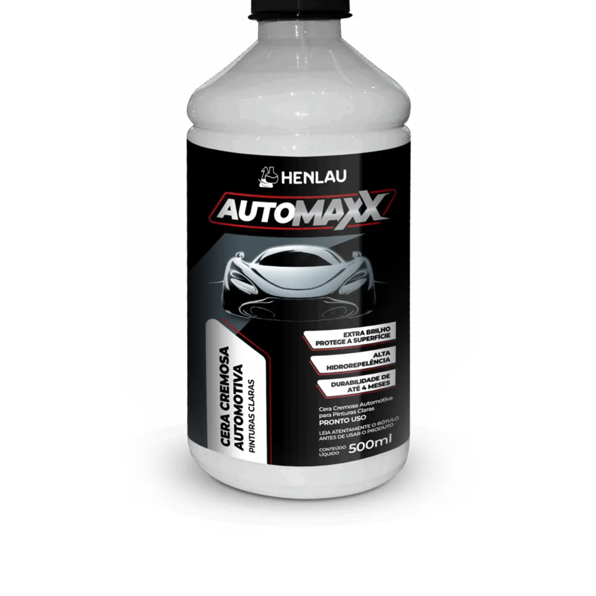 Automaxx Cera Automotiva Cremosa Pinturas Claras  500ML - Henlau