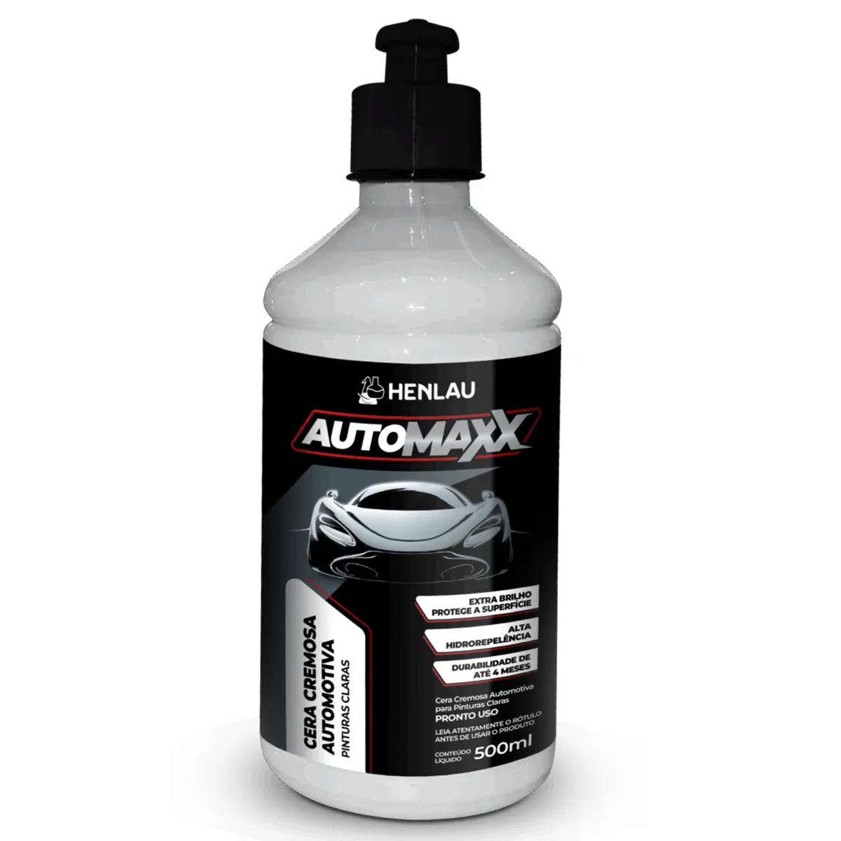 Automaxx Cera Automotiva Cremosa Pinturas Claras  500ML - Henlau