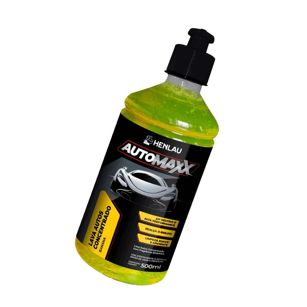 Automaxx Lava Auto Concentrado Banana 1x10 a 1x100 500ML - Henlau
