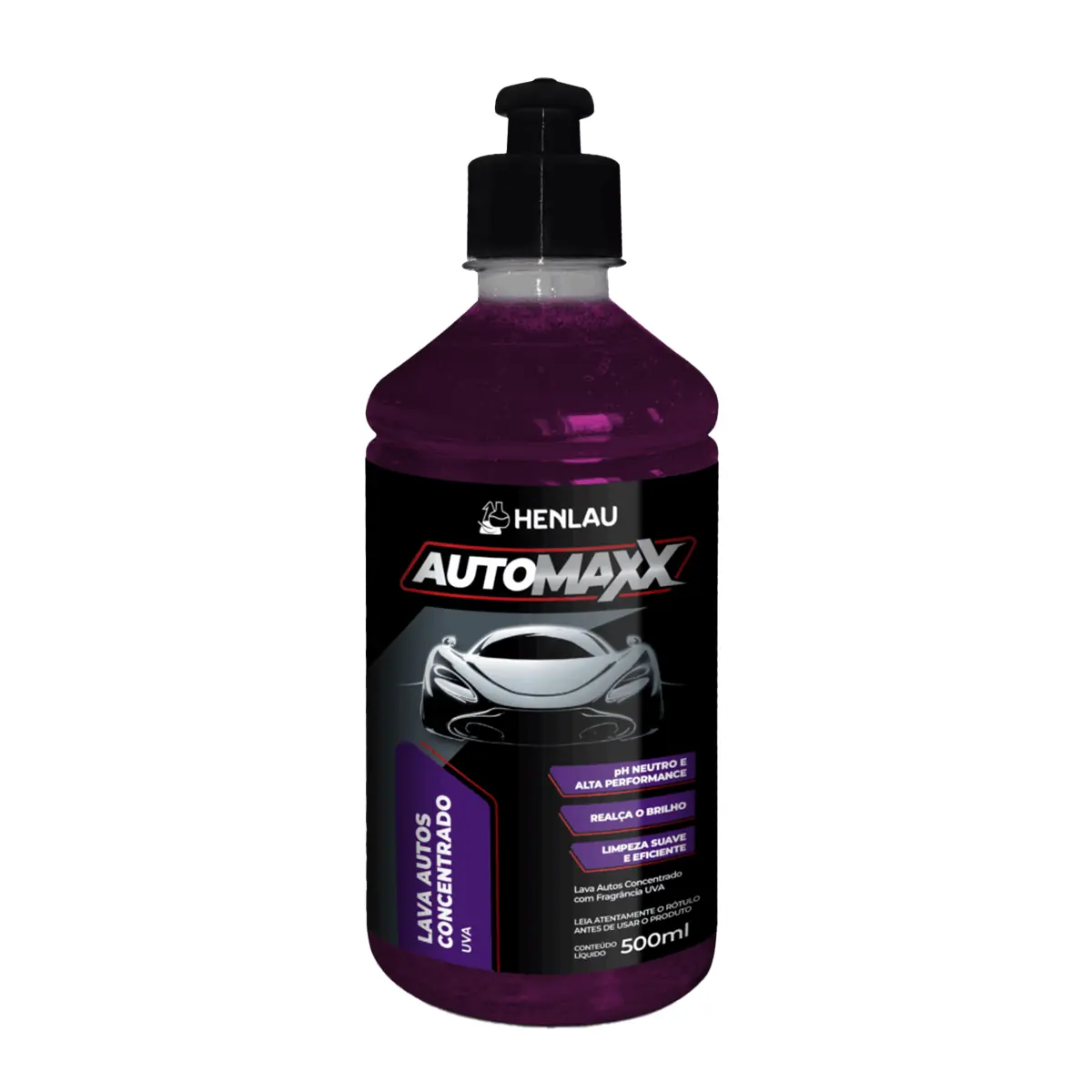 Automaxx Lava Auto Concentrado Uva 1x10 a 1x100 500ML - Henlau