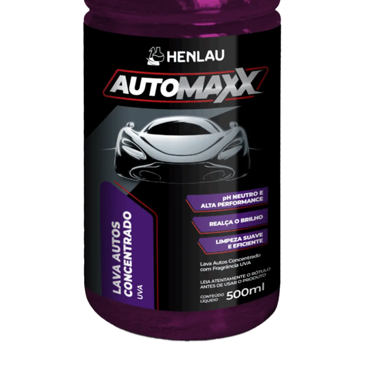 Automaxx Lava Auto Concentrado Uva 1x10 a 1x100 500ML - Henlau