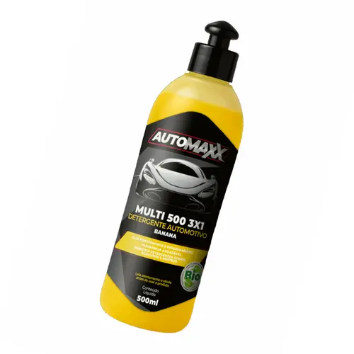Automaxx Multi 500 Detergente Automotivo 3x1, 1x25 a 1,100 Banana 500ML - Henlau