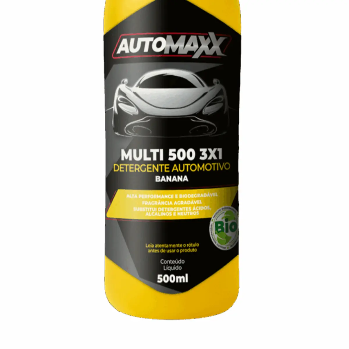 Automaxx Multi 500 Detergente Automotivo 3x1, 1x25 a 1,100 Banana 500ML - Henlau