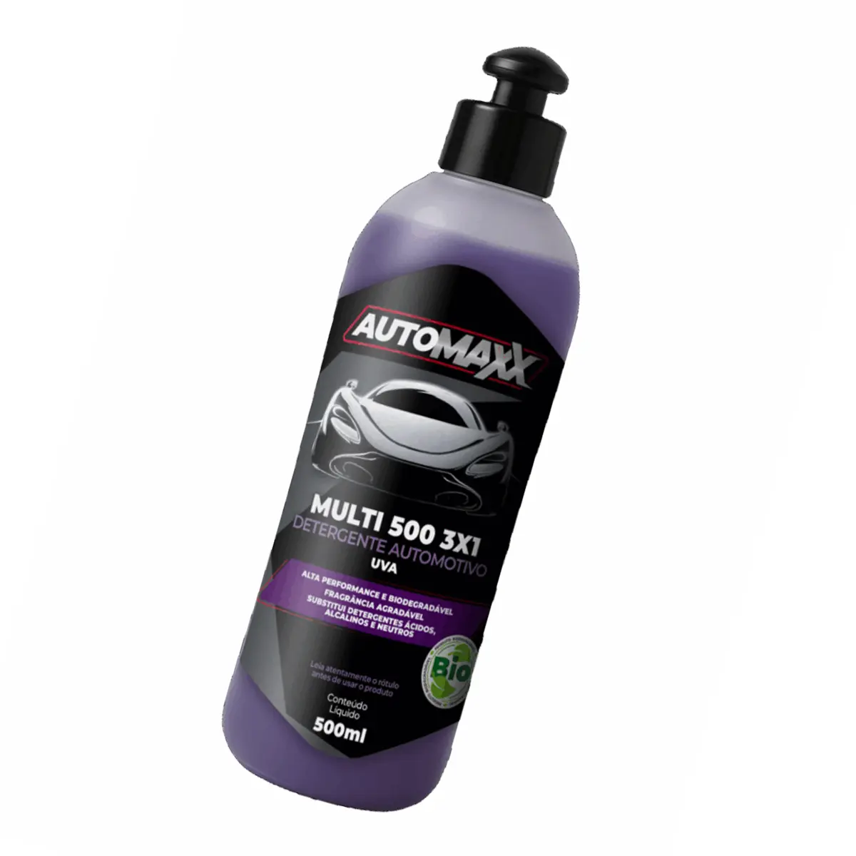 Automaxx Multi 500 Detergente Automotivo 3x1, 1x25 a 1,100 Uva500ML - Henlau