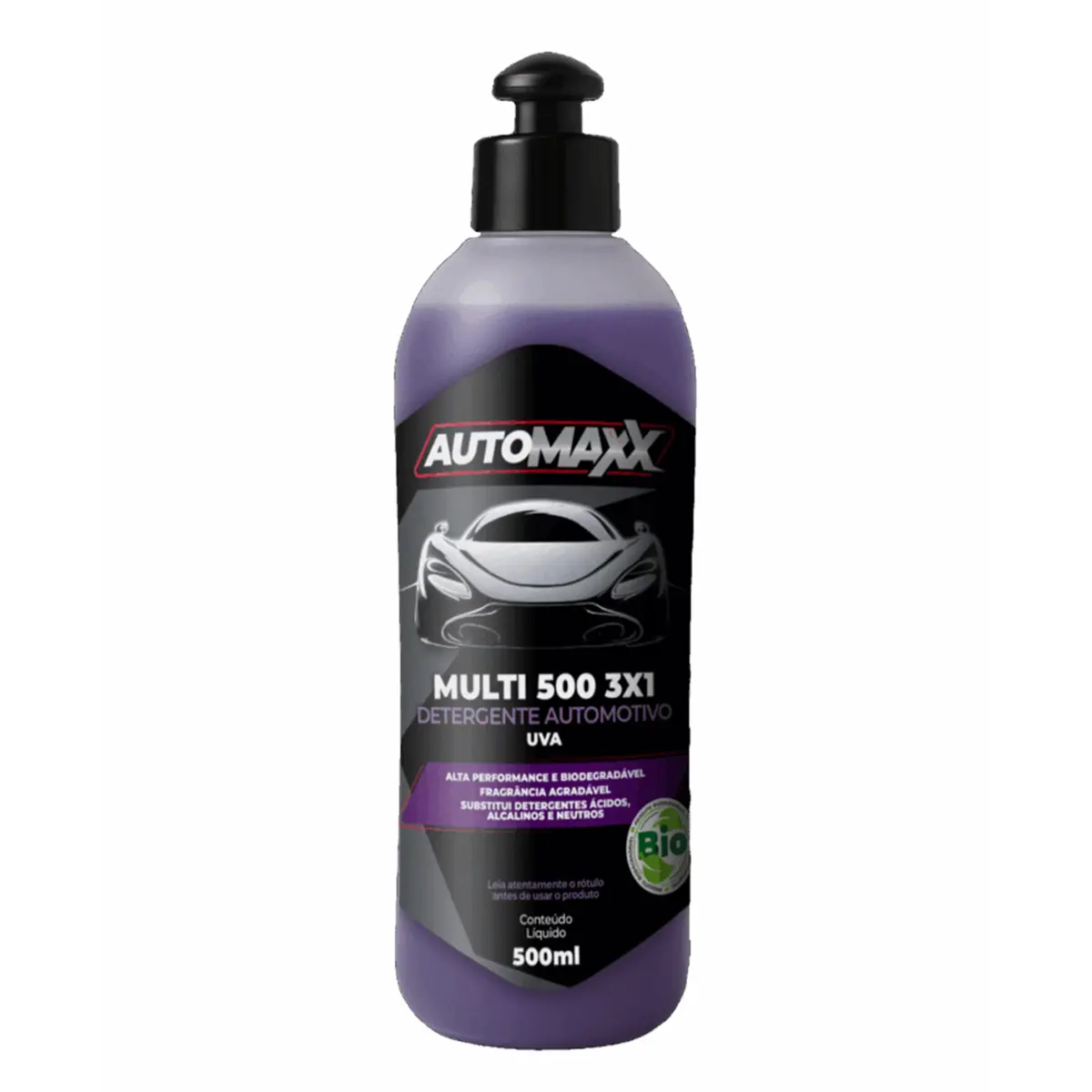 Automaxx Multi 500 Detergente Automotivo 3x1, 1x25 a 1,100 Uva500ML - Henlau