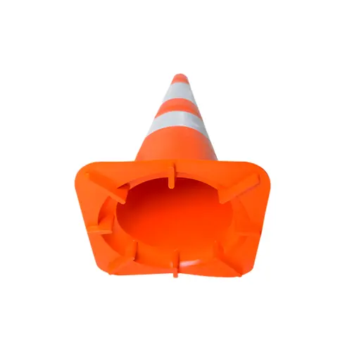 Cone de Sinalização Laranja e Branco com 50cm - Kteli