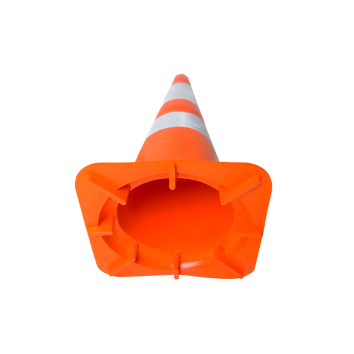 Cone de Sinalização Laranja e Branco com 50cm - Kteli