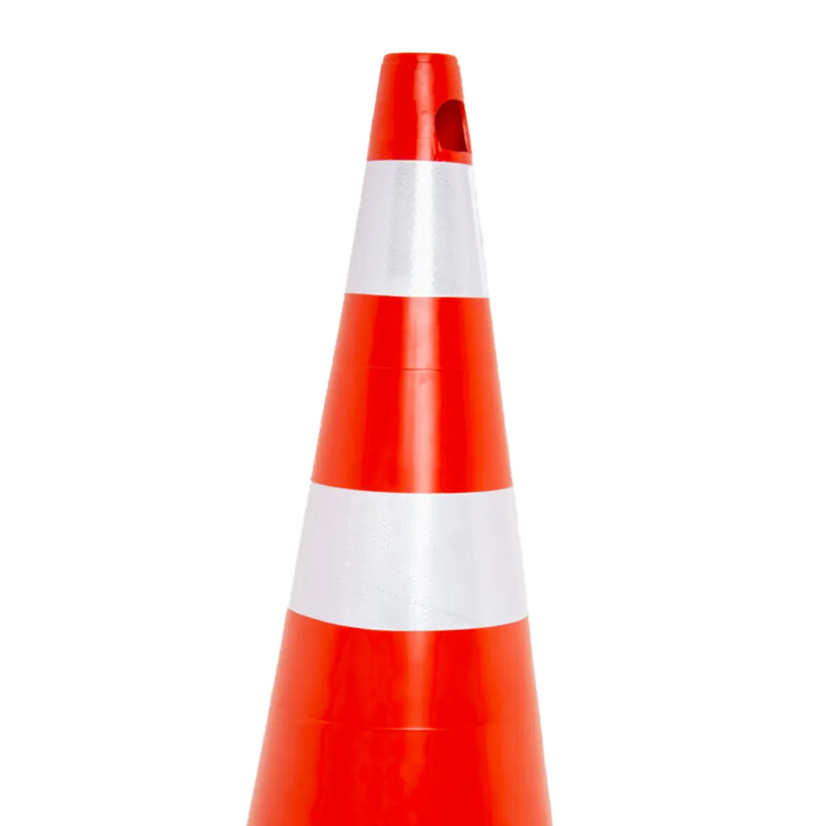 Cone de Sinalização Flexivel Laranja e Branco com 75cm - Kteli