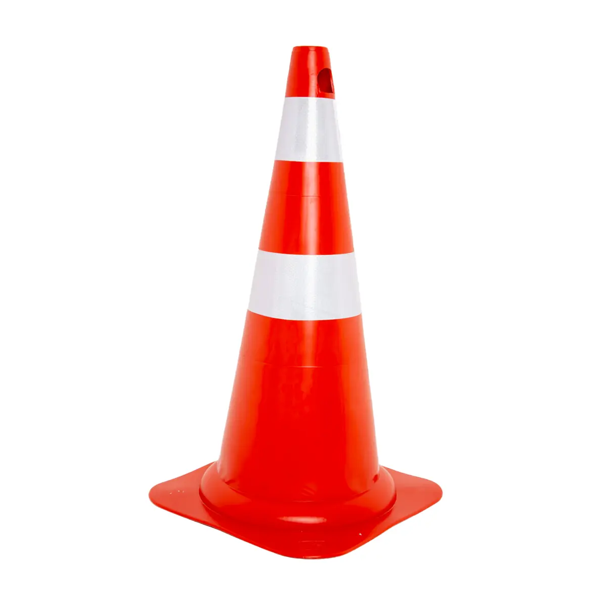 Cone de Sinalização Flexivel Laranja e Branco com 75cm - Kteli
