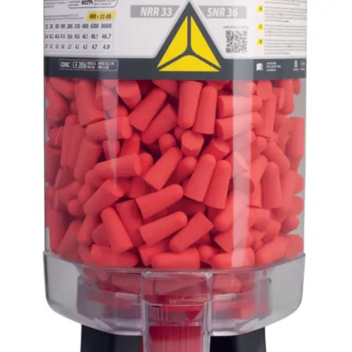 Kit com 500 und. - Protetor Auditivo Tipo Plug Display Dosador - Delta Plus