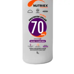 Protetor Solar Facial Fator 70FPS 1 Litro - Nutriex
