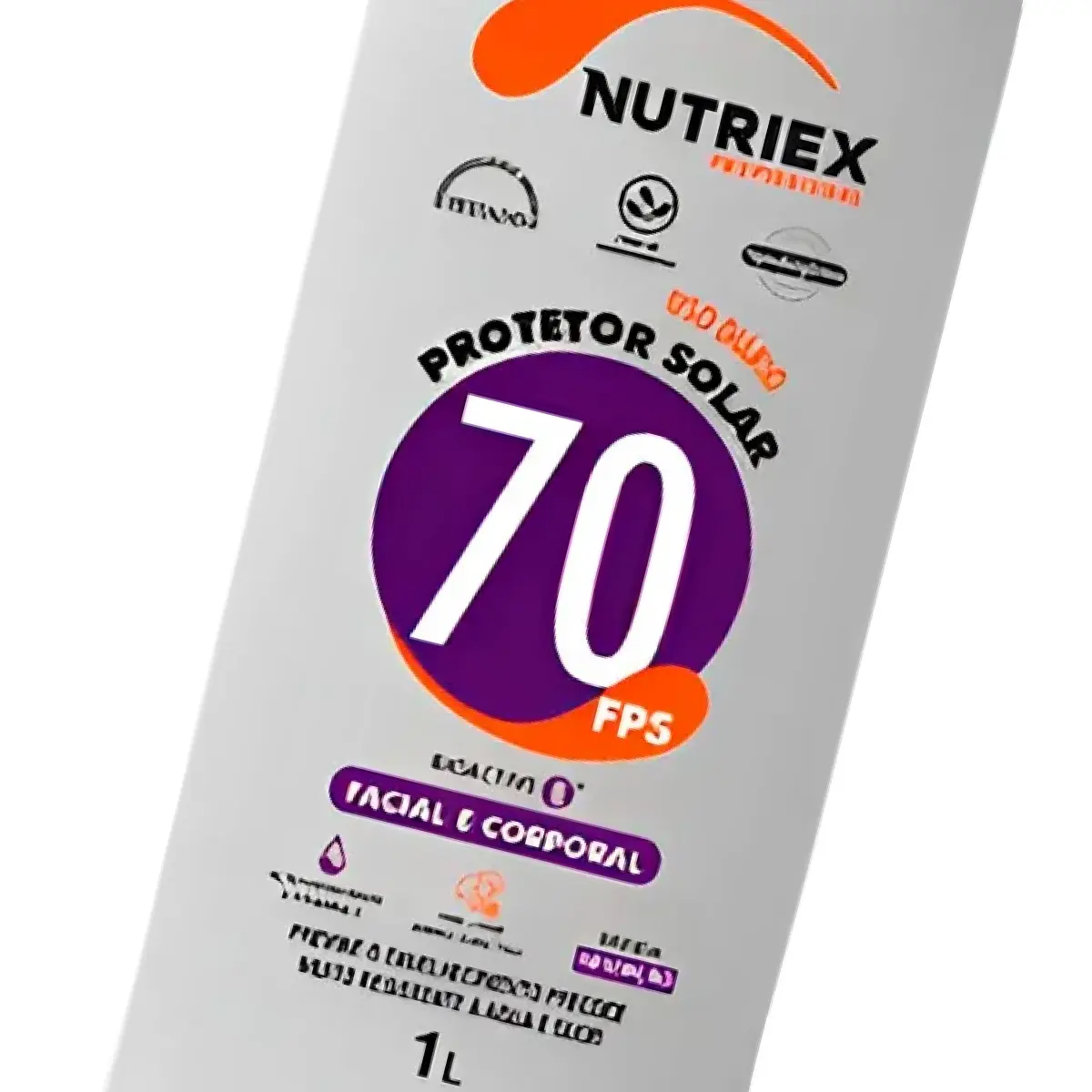 Protetor Solar Facial Fator 70FPS 1 Litro - Nutriex