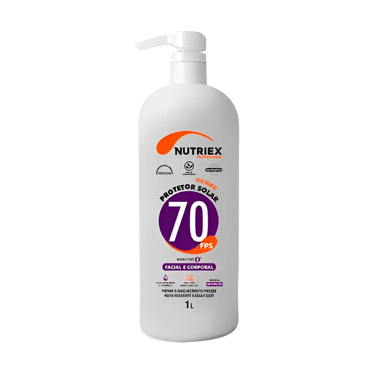 Protetor Solar Facial Fator 70FPS 1 Litro - Nutriex