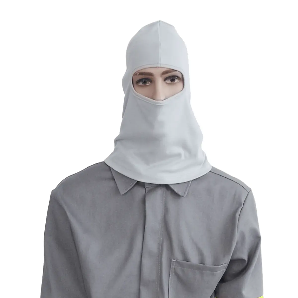 Balaclava Eletricista Antichama Abertura Frontal ATPV 14,0 Risco 2 100% Algodão - Maicol