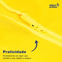 Colete Refletivo Amarelo Fluorescente com Bolso Volk