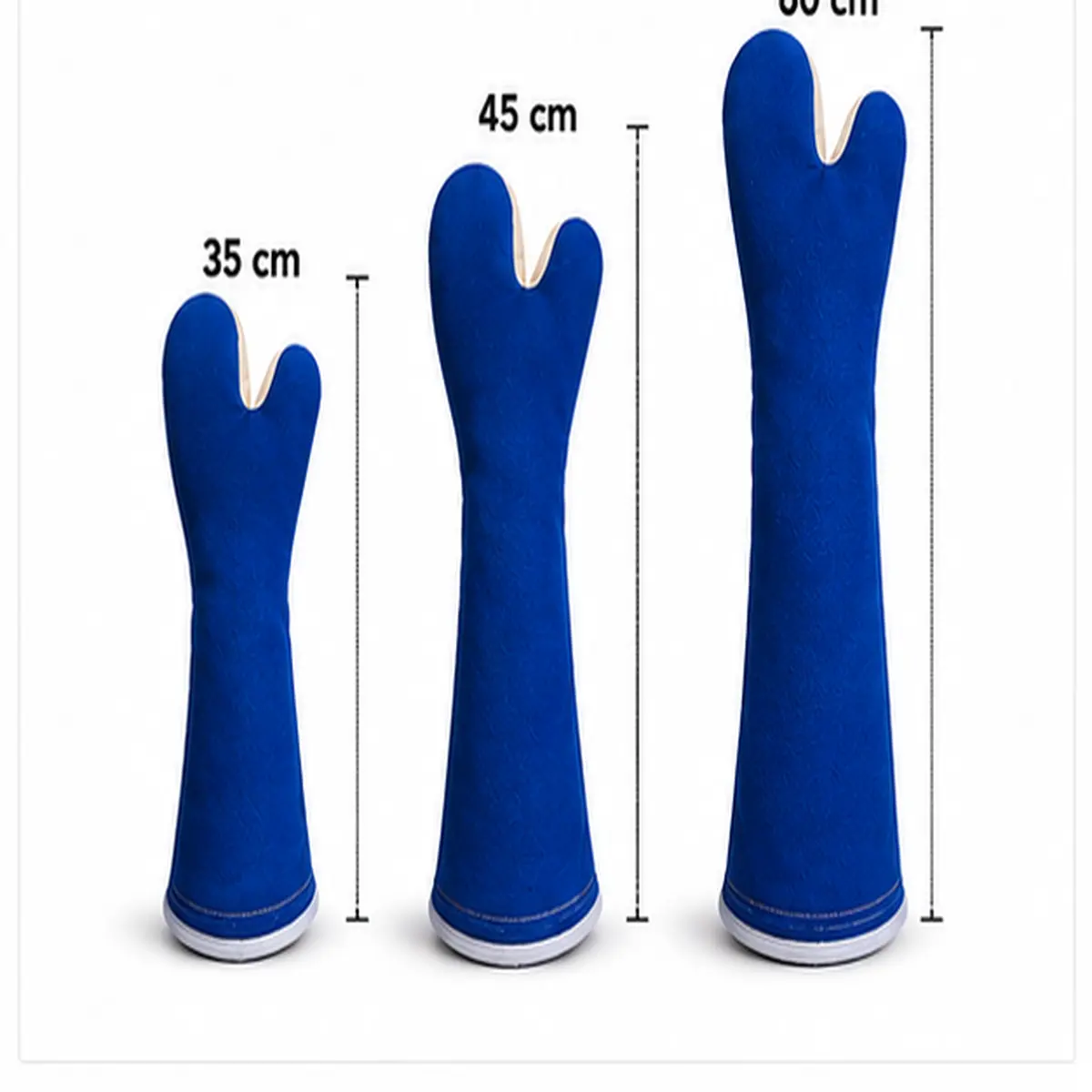Luva Térmica Mão de Gato Azul 35cm Atntichamas Impermeveal Maicol