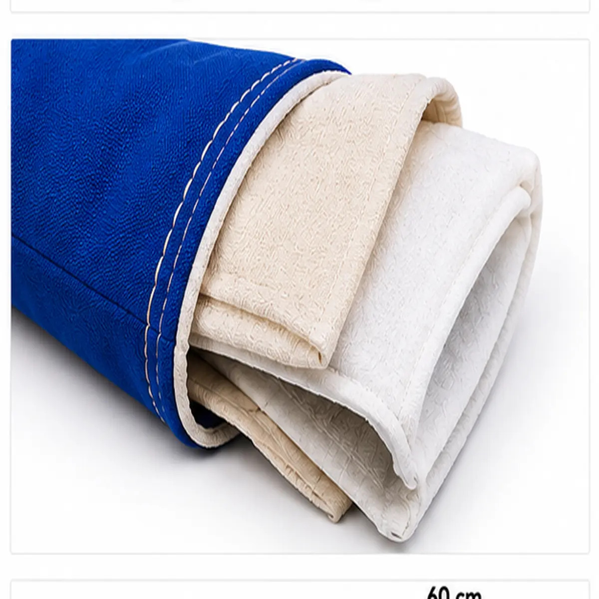 Luva Térmica Mão de Gato Azul 35cm Atntichamas Impermeveal Maicol