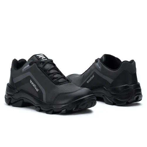 Sapato de Segurança Hybrid Nano Renoflex All Black Grey