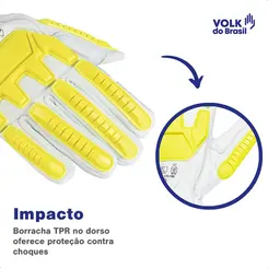 Luva de Couro Impacto Goat - Volk