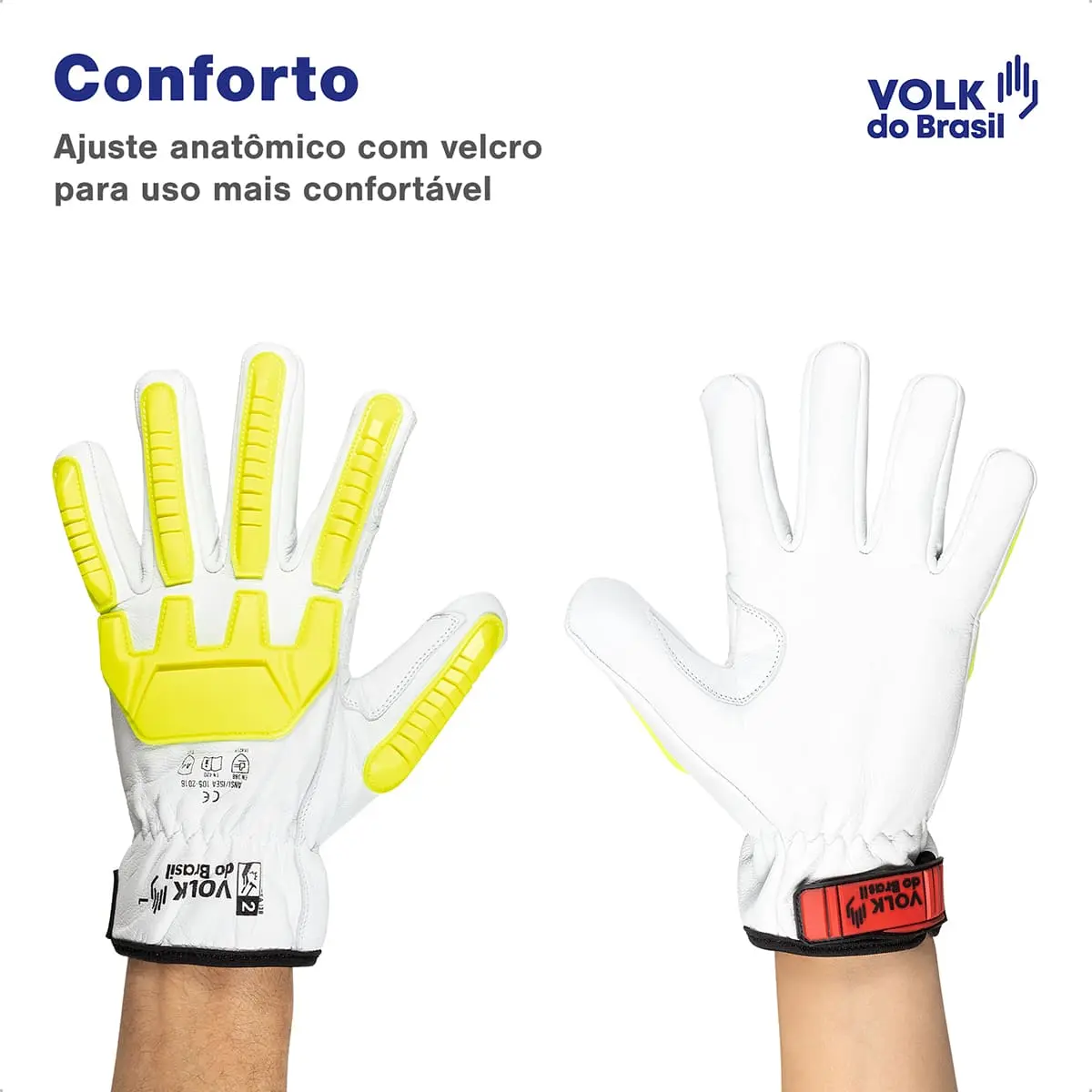 Luva de Couro Impacto Goat - Volk