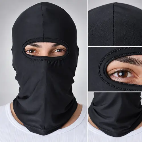 Capuz Balaclava Preto Proteção Solar UV 50+ Maicol