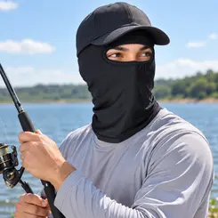 Capuz Balaclava Preto Proteção Solar UV 50+ Maicol