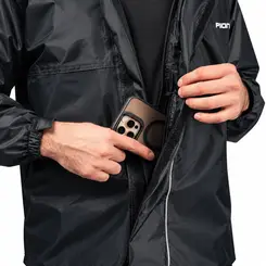 Conjunto Motoqueiro para Chuva em Nylon Full Preto - Pioneira