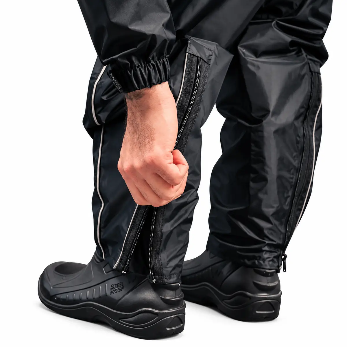 Conjunto Motoqueiro para Chuva em Nylon Full Preto - Pioneira