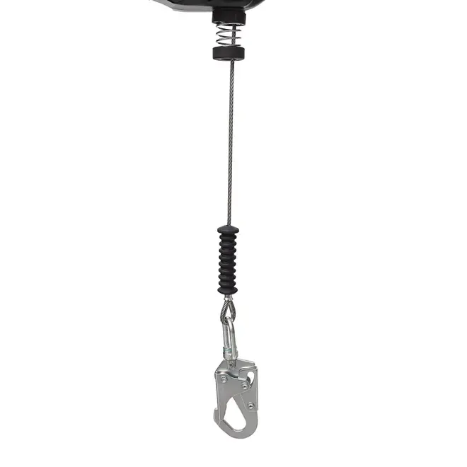 Trava Quedas Retrátil Steelflex STF-CQTQ0471-S com cabo de Aço Inox 10 metros