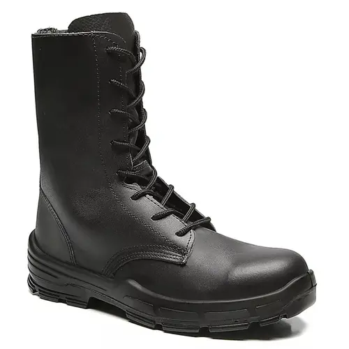 Coturno Militar Preto em Couro 4045BCJS4600  Bracol com Bico PVC