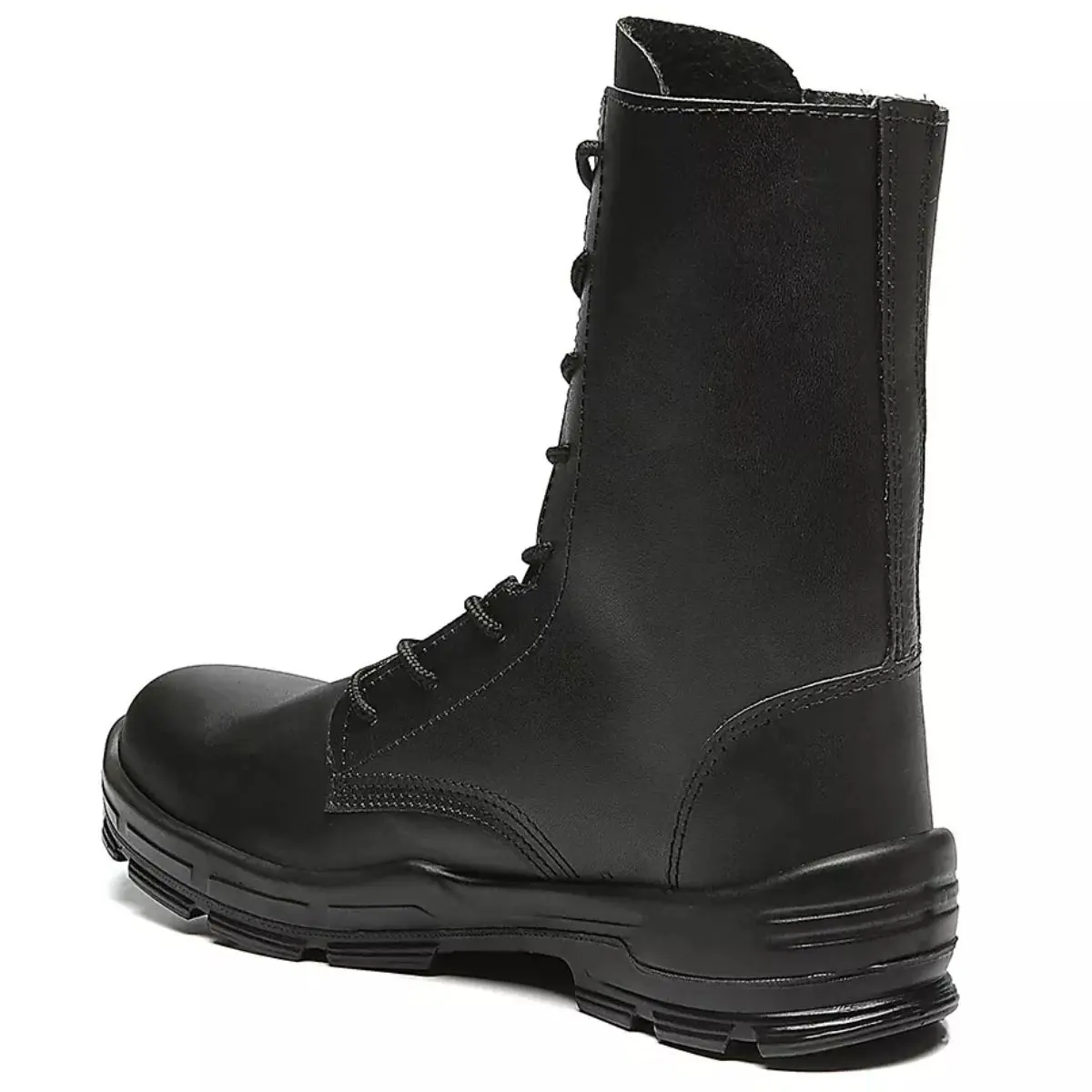 Coturno Militar Preto em Couro 4045BCJS4600  Bracol com Bico PVC