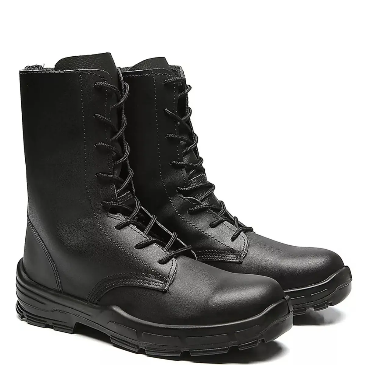 Coturno Militar Preto em Couro 4045BCJS4600 Bracol com Bico PVC