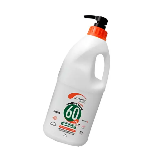 Protetor Solar com Repelente fator 60- Galão 2 Litros Nutriex