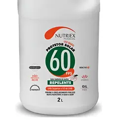 Protetor Solar com Repelente fator 60- Galão 2 Litros Nutriex