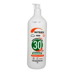 Protetor Solar com Repelente Nutriex Fator 30 Oil Free Galão de 1 Litro