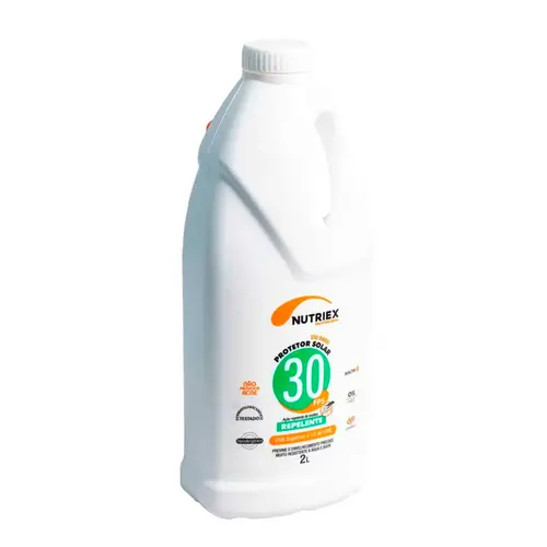 Protetor Solar com Repelente Nutriex Fator 30 Oil Free Galão de 2 Litros com Dosador