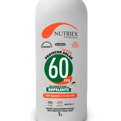 Protetor Solar com Repelente Nutriex Fator 60 Oil Free Galão 1 Litro