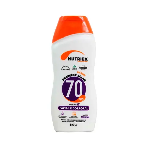 Protetor Solar Facial Nutriex Fator 70 Oil Free Bisnaga 120g