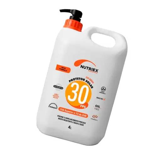 Protetor Solar Nutriex Fator 30 Oil Free Galão de 4 Litros com Dosador