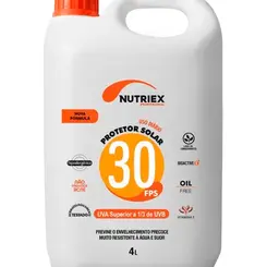 Protetor Solar Nutriex Fator 30 Oil Free Galão de 4 Litros com Dosador