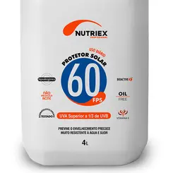 Protetor Solar Nutriex Fator 60 - 4 Litros