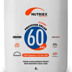 Protetor Solar Nutriex Fator 60 - 4 Litros