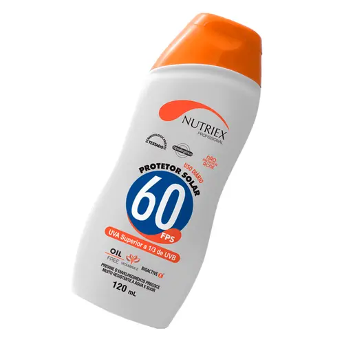 Protetor Solar Nutriex Fator 60 Oil Free Bisnaga 120g