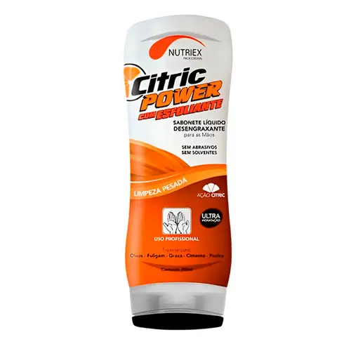 Sabonete Liquido Desengraxante com Esfoliante Citric Power Nutriex Bisnaga 200g
