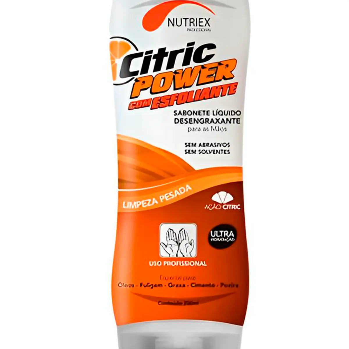 Sabonete Liquido Desengraxante com Esfoliante Citric Power Nutriex Bisnaga 200g