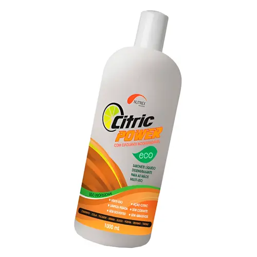 Sabonete Liquido Desengraxante com Esfoliante Citric Power Nutriex Galão de 1 Litro