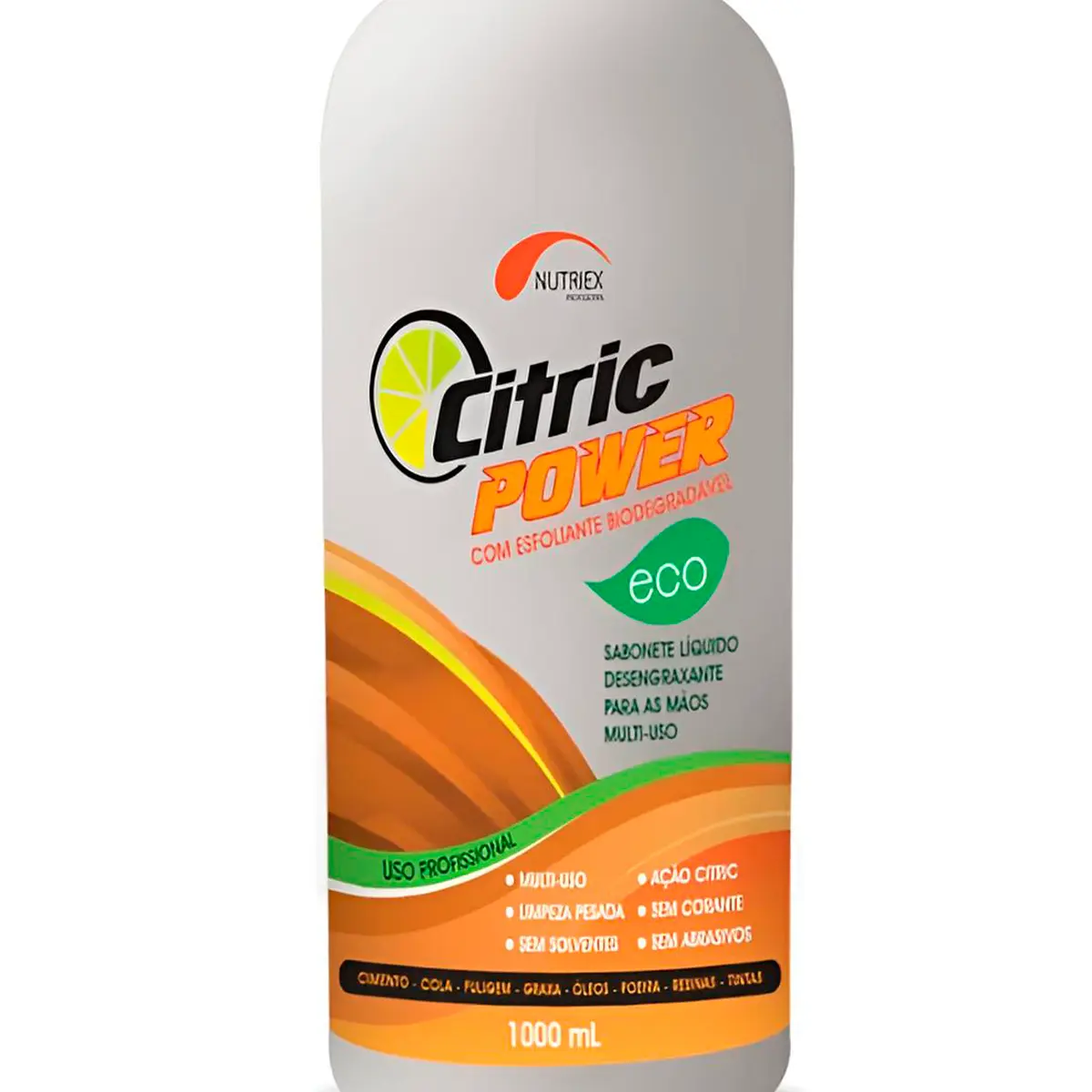 Sabonete Liquido Desengraxante com Esfoliante Citric Power Nutriex Galão de 1 Litro